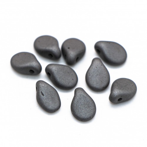 Бусины Preciosa, матовый, серый шелк (шт.)